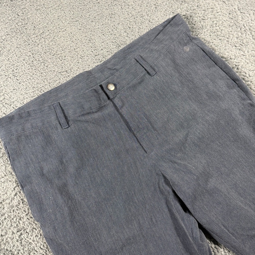 Adidas Crosshatch Golf Pants Mens 36x30 Performance Textured Stretch‎ Blue